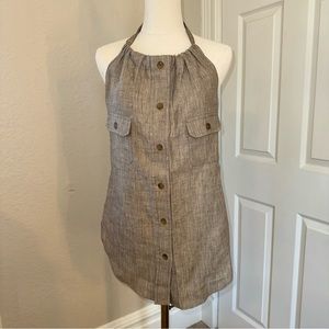 Max Mara Linen Halter Top